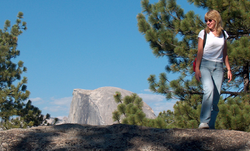 Theresa at Glacier Point