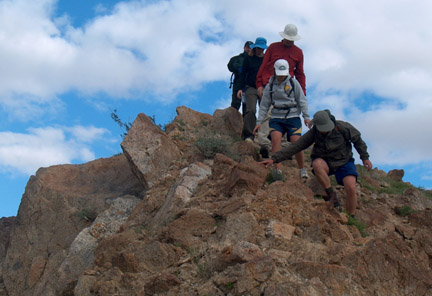 Rocky descent