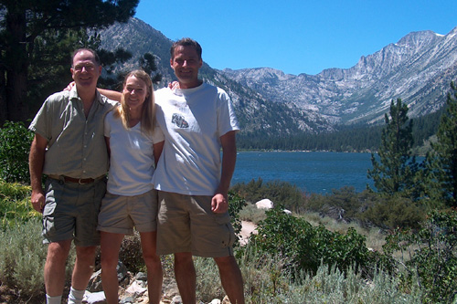 Jim, Maureen, and Andreas at the cabin