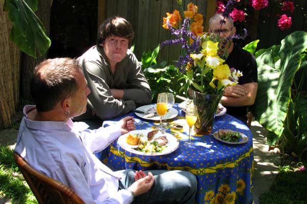 The food sets the revellers talking