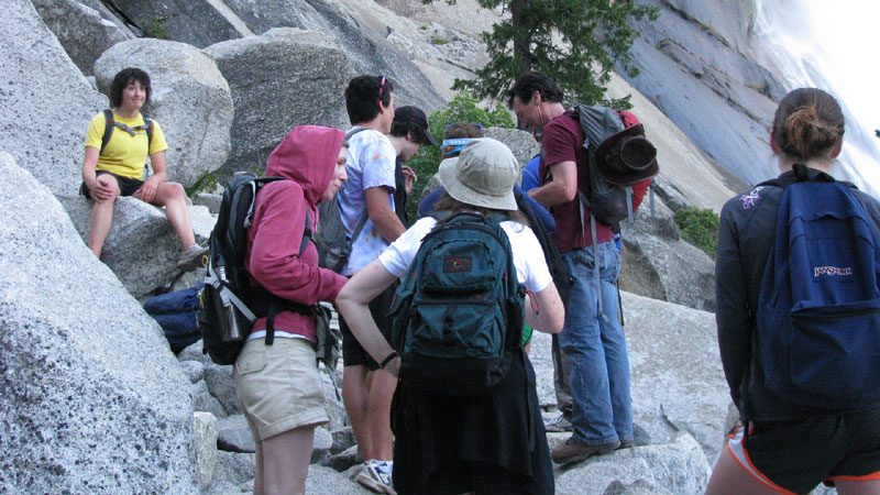 Aime and Anthony join the hiking crowd