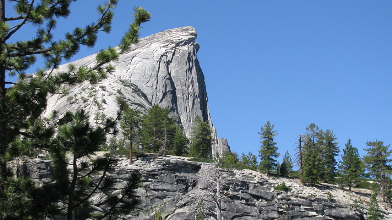 The view Half Dome from the east